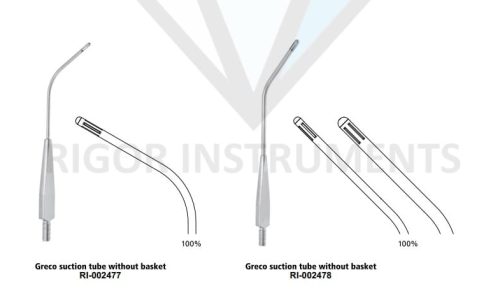 Greco Cardiac Suction Tubes and Suction Cannulas